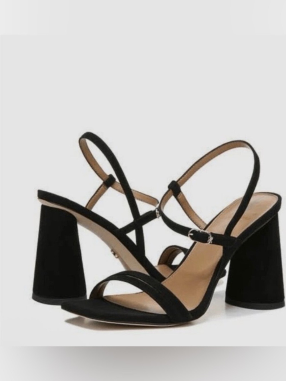 Sam Edelman Black Strappy Block Heel Sandals - Picture 5 of 15